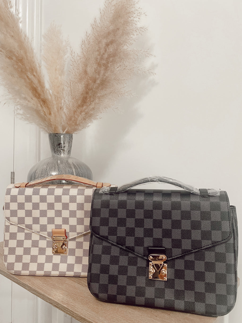 Juliana Checkered Handbag