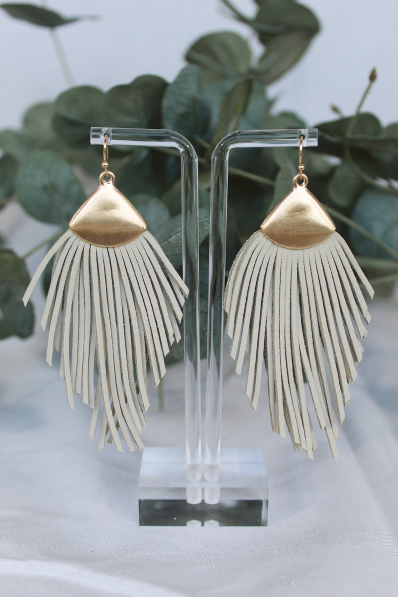 Feather Tassel Earrings